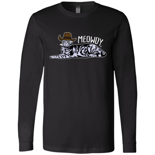 MEOWDY TEXAS CAT Men's Jersey LS T-Shirt