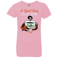 A GOOD DAY STARTS WITH COFFEE AND CAT Girls' Princess T-Shirt