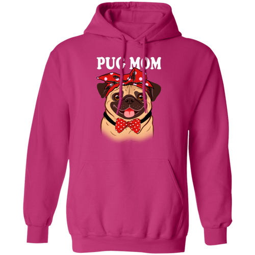 PUG MOM LADIES Pullover Hoodie 8 oz.