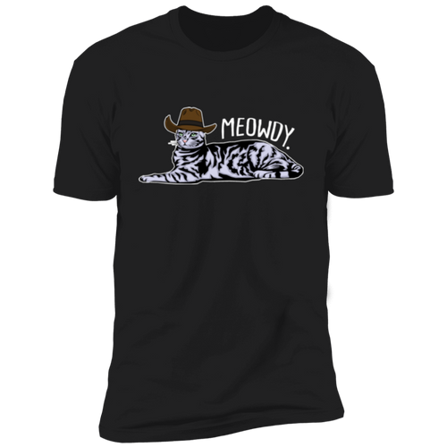MEOWDY TEXAS CAT Premium Short Sleeve T-Shirt