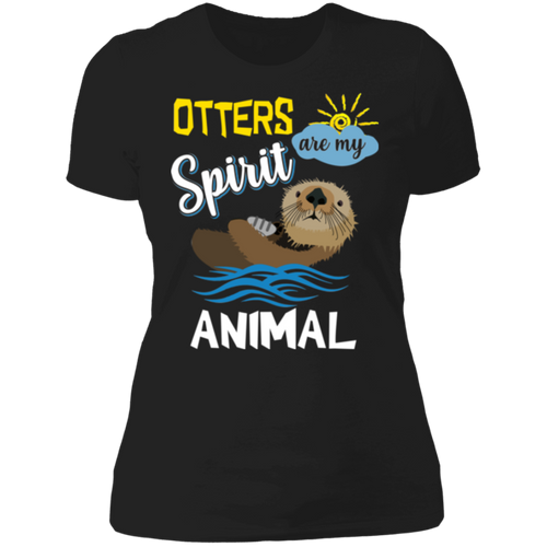 OTTERS ARE MY SPIRIT ANIMAL Ladies' Boyfriend T-Shirt