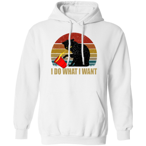 I DO WHAT I WANT LADIES Pullover Hoodie 8 oz.