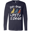 PET ALL THE DOGS Men's Jersey LS T-Shirt