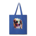 Hand painted cavalier Tote Bag - royal blue