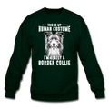THIS IS MY HUMAN COSTUME Crewneck Sweatshirt - forest green