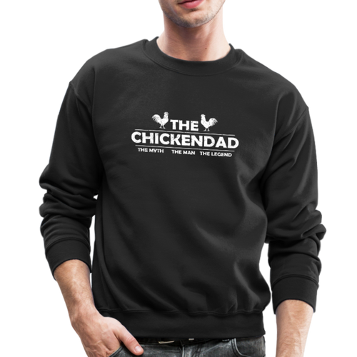 THE CHICKEN DAD Crewneck Sweatshirt - black