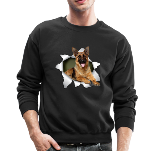 GERMAN SHEPARD 3D Crewneck Sweatshirt - black