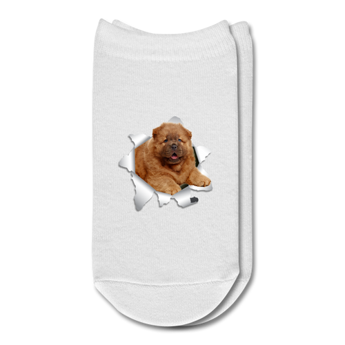 CHOW_CHOW 3D Ankle Socks - white