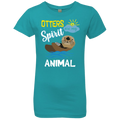 OTTERS ARE MY SPIRIT ANIMAL Girls' Princess T-Shirt