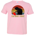 I DO WHAT I WANT Toddler Jersey T-Shirt