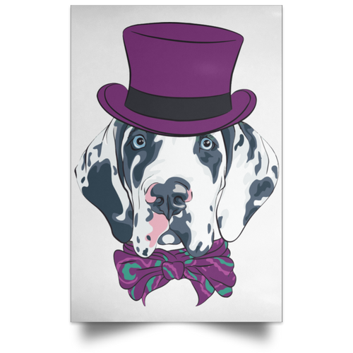 CIRCUS DALMATIAN Satin Portrait Poster