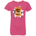POMERANIAN 3D Girls' Princess T-Shirt