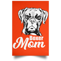 BOXER MOM Satin Portrait Poster