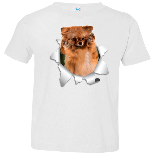 GERMAN SPITZ KLEIN 3D Toddler Jersey T-Shirt