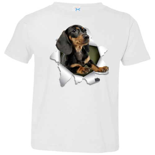 DACHSHUND 3D Toddler Jersey T-Shirt