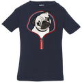 PUG ZIP-DOWN Infant Jersey T-Shirt