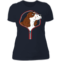 COCKER SPANIEL ZIP-DOWN Ladies' Boyfriend T-Shirt