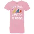 LIFE GOAL PET ALL THE DOG Girls' Princess T-Shirt