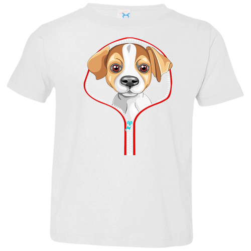 JACK RUSSELL ZIP-DOWN Toddler Jersey T-Shirt