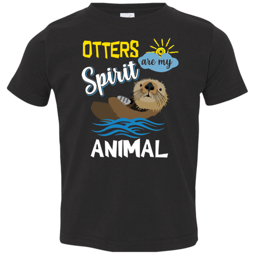 OTTERS ARE MY SPIRIT ANIMAL Toddler Jersey T-Shirt