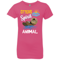 OTTERS ARE MY SPIRIT ANIMAL Girls' Princess T-Shirt