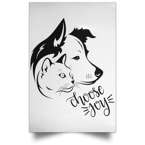 CHOOSE JOY Satin Portrait Poster