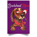 DACHSHUND MOM Satin Portrait Poster