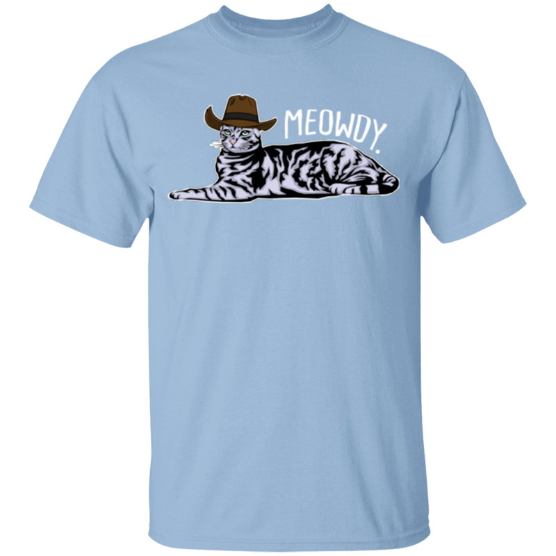 MEOWDY TEXAS CAT Youth 5.3 oz 100% Cotton T-Shirt