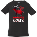 JUST A GIRL WHO LOVES GOATS Infant Jersey T-Shirt