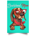 DACHSHUND MOM Satin Portrait Poster