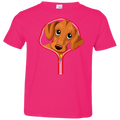 DACHSHUND ZIP-DOWN Toddler Jersey T-Shirt