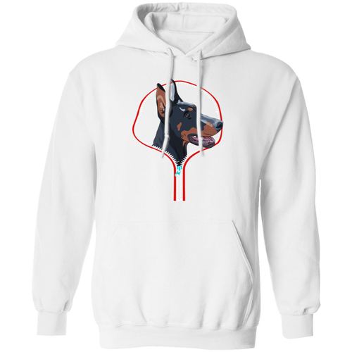 DOBERMAN ZIP-DOWN LADIES Pullover Hoodie 8 oz.