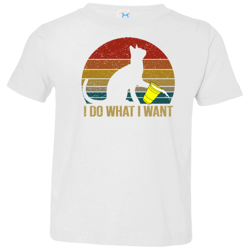 I DO WHAT I WANT Toddler Jersey T-Shirt