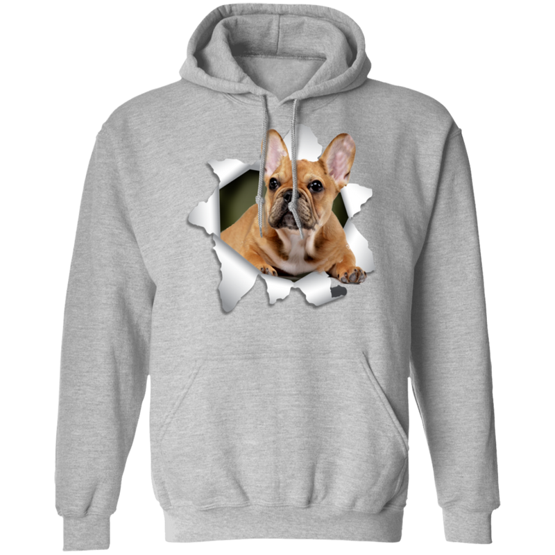 FRENCH BULLDOG 3D LADIES Pullover Hoodie 8 oz.