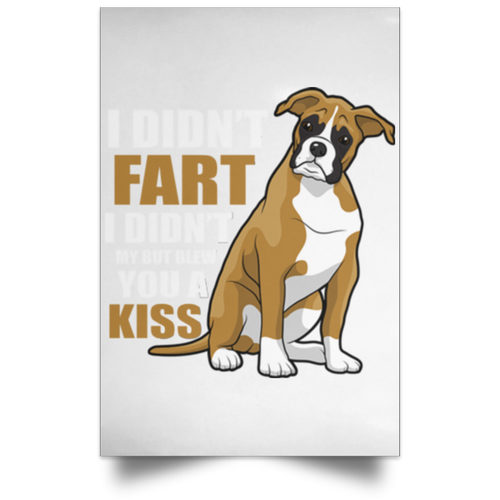 I DIDN'T FART Satin Portrait Poster