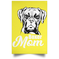 BOXER MOM Satin Portrait Poster