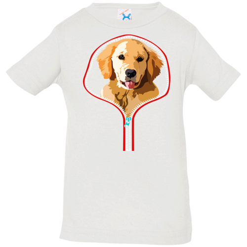 GOLDEN RETRIEVER ZIP-DOWN Infant Jersey T-Shirt