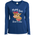 MESSY HAIR DON'T CARE Ladies' LS Performance V-Neck T-Shirt