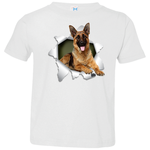 GERMAN SHEPARD 3D Toddler Jersey T-Shirt