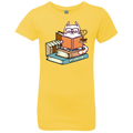 KITTENS TEA AND BOOKS Girls' Princess T-Shirt