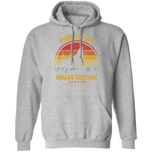 THIS IS MY HUMAN COSTUME LADIES Pullover Hoodie 8 oz.