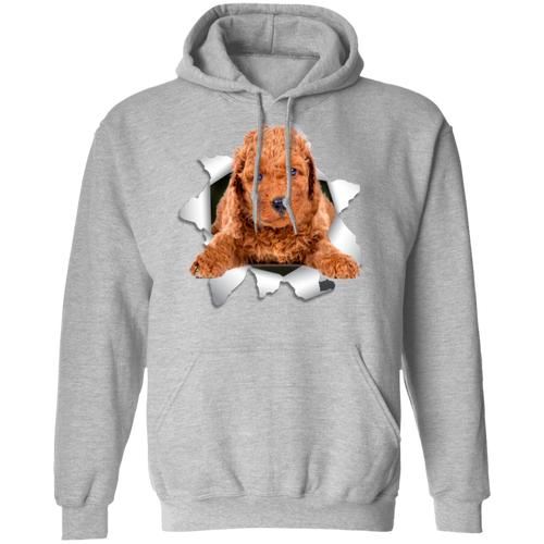 POODLE 3D LADIES Pullover Hoodie 8 oz.