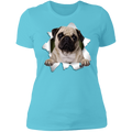 PUG 3D Ladies' Boyfriend T-Shirt