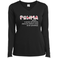 PAWMA Ladies' LS Performance V-Neck T-Shirt