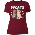 I LOVE CATS Ladies' Boyfriend T-Shirt