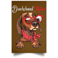 DACHSHUND MOM Satin Portrait Poster