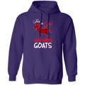 JUST A GIRL WHO LOVES GOATS LADIES Pullover Hoodie 8 oz.