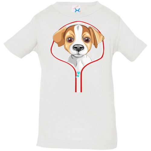 JACK RUSSEL ZIP-DOWN Infant Jersey T-Shirt