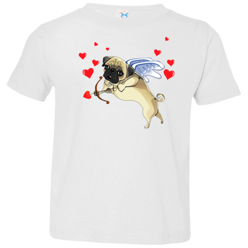 PUG CUPID Toddler Jersey T-Shirt