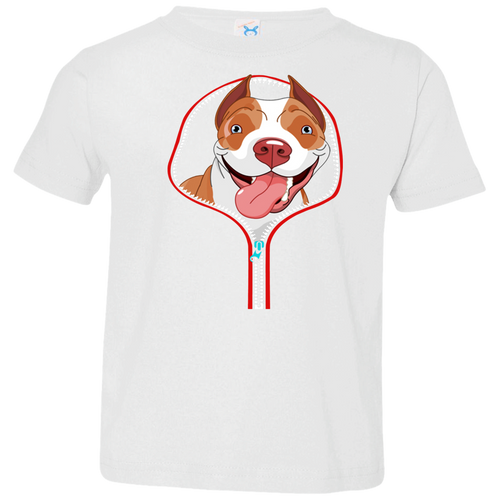 PITBULL ZIP-DOWN Toddler Jersey T-Shirt